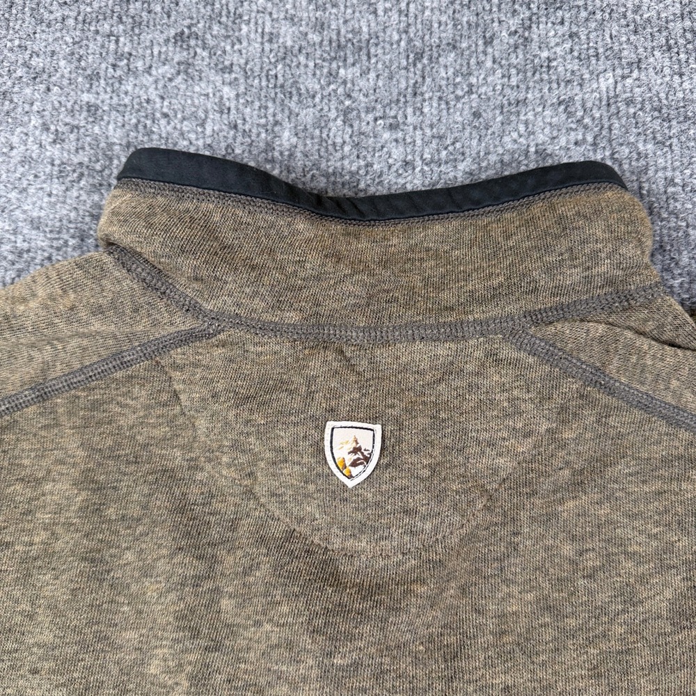 Kuhl Revel 1/4 Zip Fleece Sweater Mens XL Brown Pullover Hiking Outdoor 3007 - Picture 6 of 10